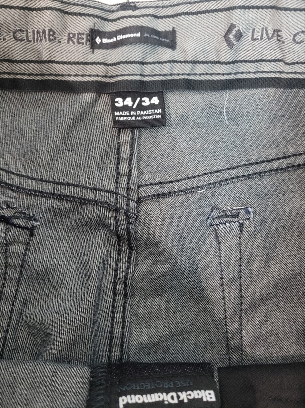 Black Diamond Mens Mission Wool Denim Pant 34x34 - Picture 6 of 7